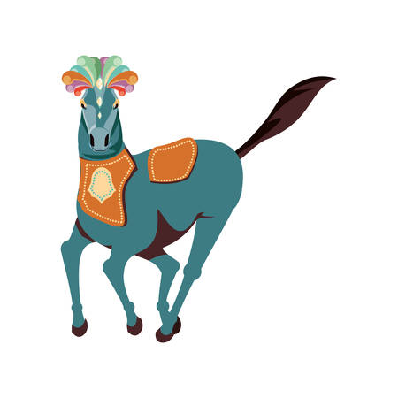 circus horse isolated icon vector illustration designのイラスト素材