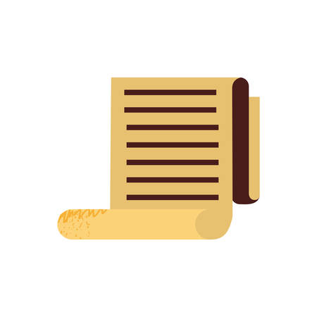 paper receipt isolated icon vector illustration designのイラスト素材