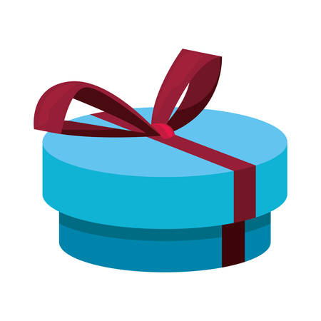 gift box bow decoration celebration vector illustrationのイラスト素材