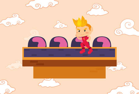 video game base bad boy high pass level vector illustrationのイラスト素材