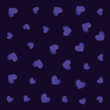 purple hearts medical love background vector illustrationのイラスト素材
