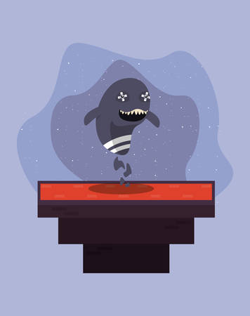 monster level base video game vector illustrationのイラスト素材