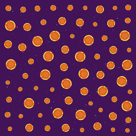 coins video game purple background vector illustrationのイラスト素材