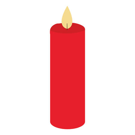 candle over white background, vector illustrationのイラスト素材
