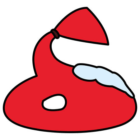 Santa claus sack icon over white background, vector illustrationのイラスト素材
