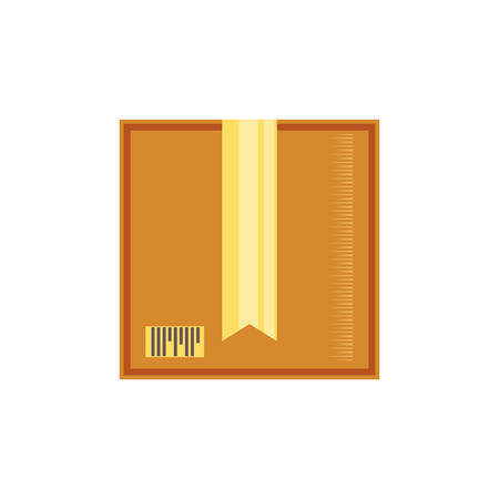 carton box delivery service vector illustration designのイラスト素材