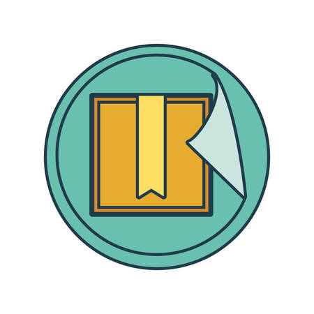 carton box delivery service vector illustration designのイラスト素材