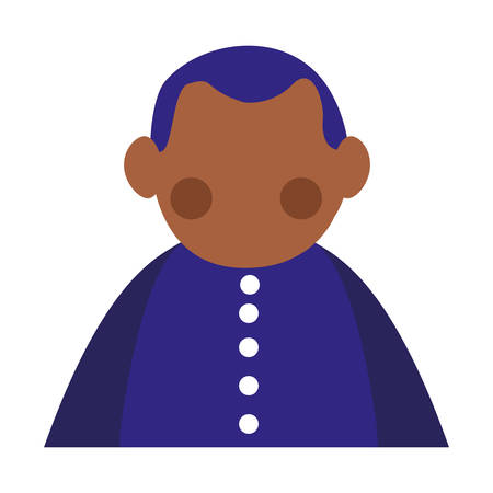 Avatar baby icon over white background, vector illustrationのイラスト素材