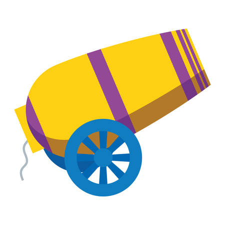 circus canon isolated icon vector illustration designのイラスト素材