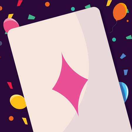 poker cards game icon vector illustration designのイラスト素材