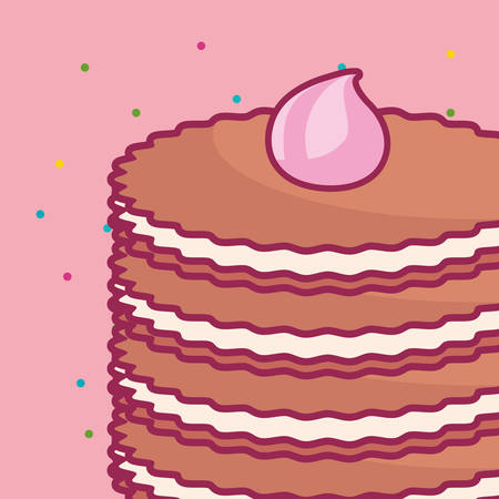 sweet and delicious cookies vector illustration designのイラスト素材