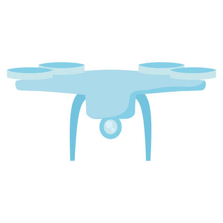 Drone icon Over white background, vector illustrationのイラスト素材