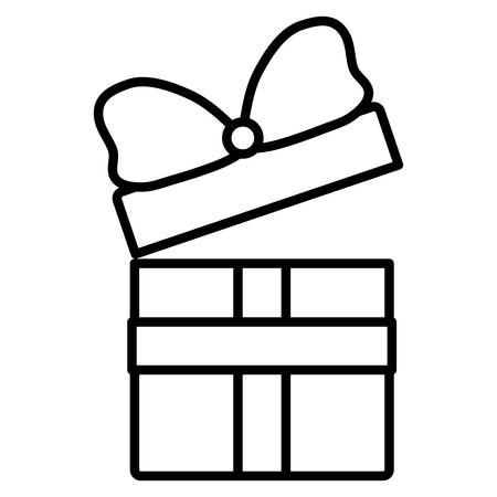 Gift box Over white background, vector illustrationのイラスト素材