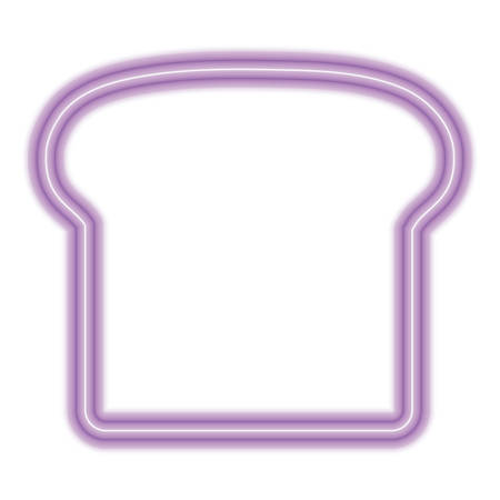 bread slice icon over white background, vector illustrationのイラスト素材