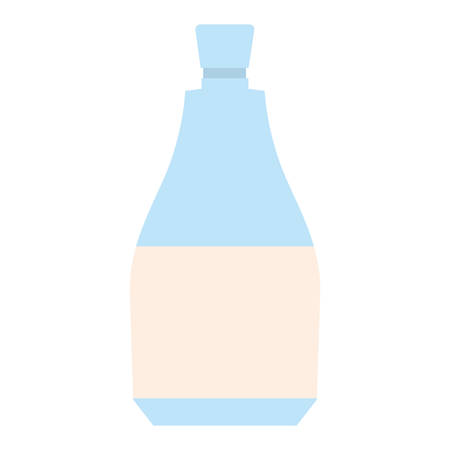 bottle icon over white background, vector illustrationのイラスト素材