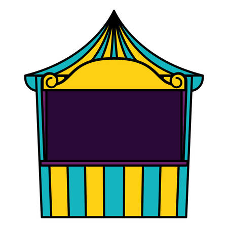 carnival kiosk entertainment icon vector illustration designのイラスト素材