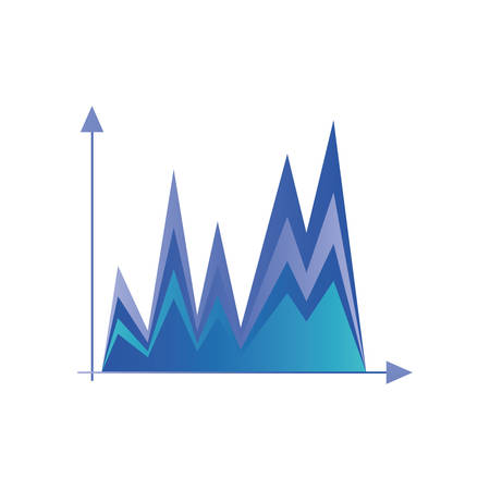 graphic statistics isolated icon vector illustration designのイラスト素材