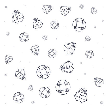 abstract and geometrics figures pattern vector illustration designのイラスト素材