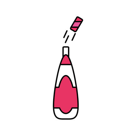 wine bottle isolated icon vector illustration designのイラスト素材