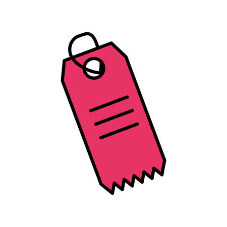 tag commercial isolated icon vector illustration designのイラスト素材