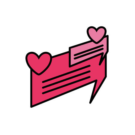 speech bubbles message icon vector illustration designのイラスト素材