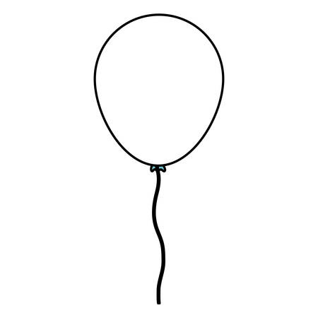 balloon helium floating icon vector illustration designのイラスト素材