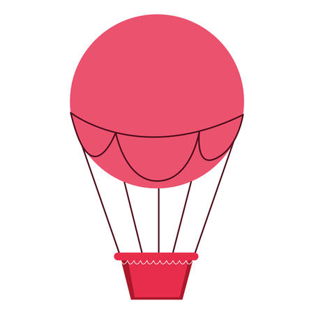 balloon air hot flying vector illustration designのイラスト素材