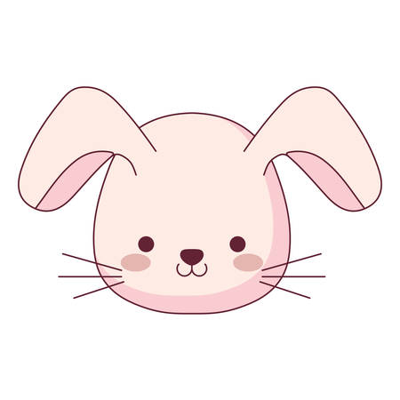 cute and little rabbit character vector illustration designのイラスト素材