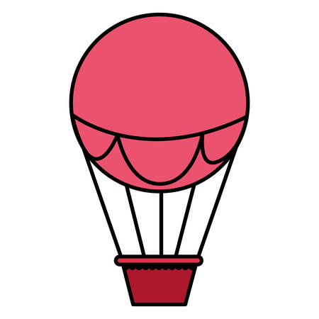 balloon air hot flying vector illustration designのイラスト素材