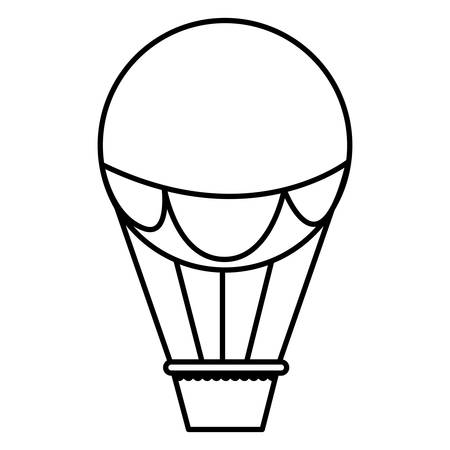balloon air hot flying vector illustration designのイラスト素材