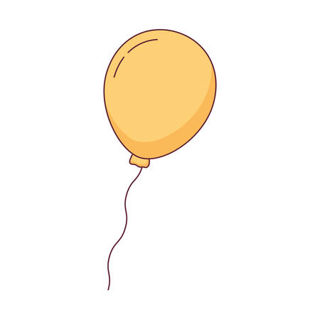 balloon helium floating icon vector illustration designのイラスト素材