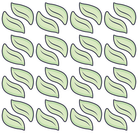branch with leafs plant pattern background vector illustration designのイラスト素材