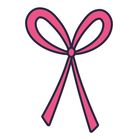 cute bowntie isolated icon vector illustration designのイラスト素材