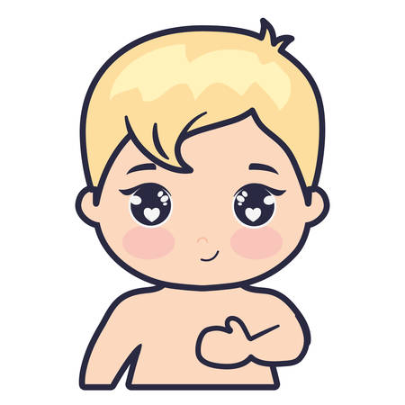 cute and little baby love vector illustration designのイラスト素材