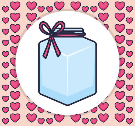cute mason jar icon vector illustration designのイラスト素材