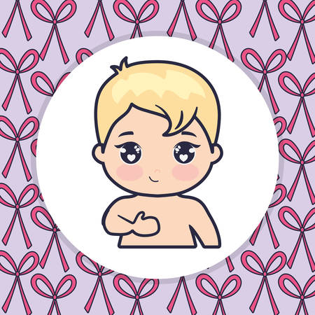 cute and little baby love vector illustration designのイラスト素材