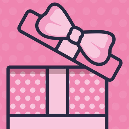 gift box present icon vector illustration designのイラスト素材