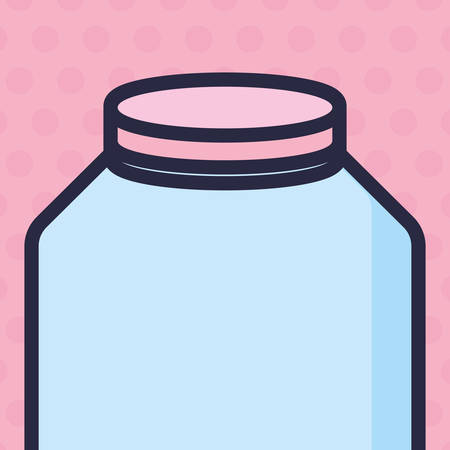 cute mason jar icon vector illustration designのイラスト素材