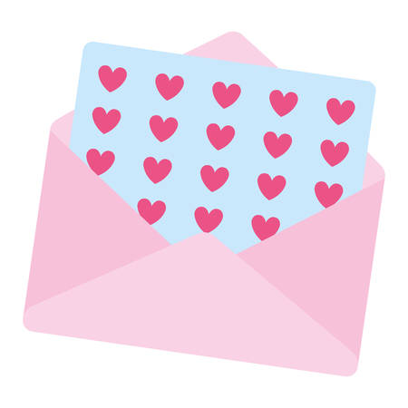 envelope with heart icon vector illustration designのイラスト素材