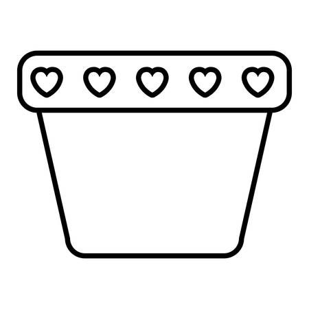pot of plant icon vector illustration designのイラスト素材
