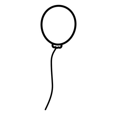 balloon helium floating icon vector illustration designのイラスト素材