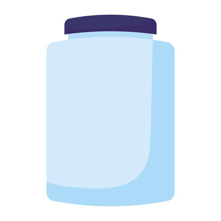 bottle icon over white background, vector illustrationのイラスト素材
