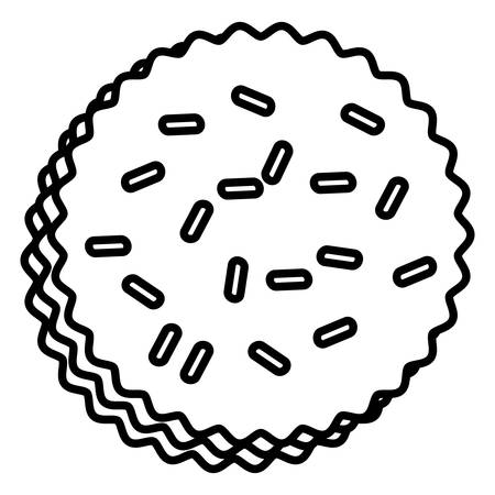 sweet and delicious cookie vector illustration designのイラスト素材