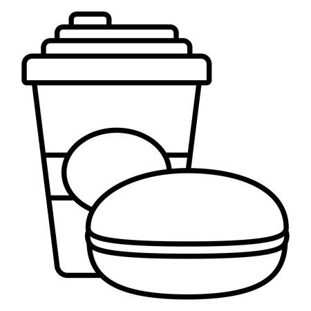 plastic cup container with candy vector illustration designのイラスト素材