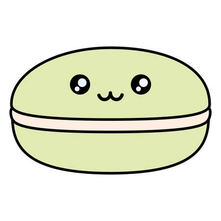 sweet candy kawaii character vector illustration designのイラスト素材