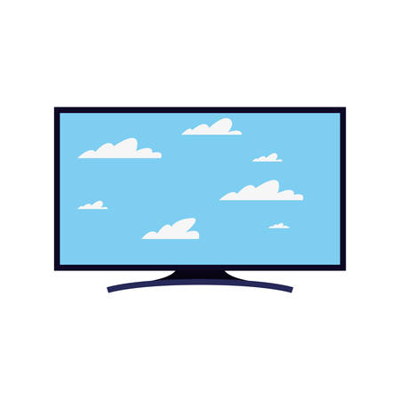 technology screen sky clouds background vector illustrationのイラスト素材