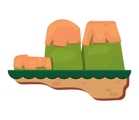 outdoor nature mountains base world vector illustrationのイラスト素材