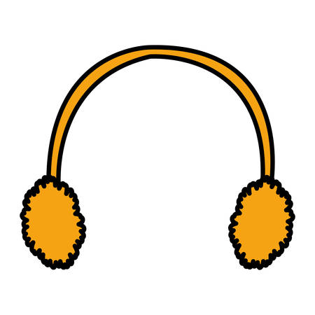 warm ears winter accessory vector illustration designのイラスト素材