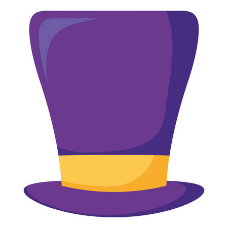 carnival top hat accessory vector illustration designのイラスト素材