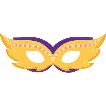 carnival mask accessory icon vector illustration designのイラスト素材
